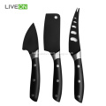 3PCS Black Cheese Knife Set
